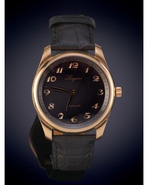 937- LONGINES MASTER COLLECTIÓN" 190 ANIVERSARIO EDICIÓN LIMITADA 66/190. Movimiento automatico, maquinara vista. Caja e