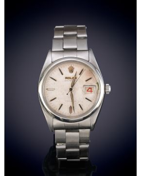 939-“ROLEX OYSTERDATE PRECISION” RELOJ DE PULSERA AÑOS 60/70 PARA CABALLERO CAJA Y BRAZALETE EN ACERO. MOVIMIENTO MECÁNI