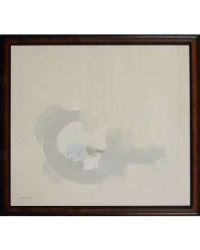 2006-CARLOS LAHARRAGUE RODRIGUEZ-BAUZA (1936-2018), 1985. Abstracto Óleo sobre lienzo Firmado: “Laharrague” 