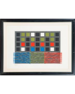 2010-JESÚS RAFAEL SOTO (Ciudad Bolívar, Venezuela 1923-París 2005) Suite Olympic Centennial. 1992 Serigrafía sob