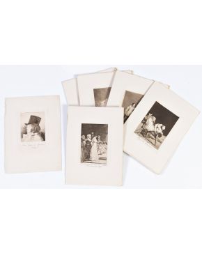 517-FRANCISCO DE GOYA Y LUCIENTES (Fuendetodos, 1846-Burdeos, 1828) Caprichos Onceava edición: 1929 Colección de 80 estam