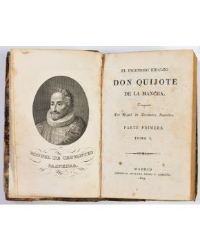 513-MIGUEL DE CERVANTES “El ingenioso hidalgo don Quijote de la Mancha” Ed., Madrid, Imprenta titulada de Ramos. 1829 